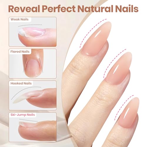 Beetles Hard Gel Nail Extension Kit with Tips & Sculpting Tools, HEMA-Free