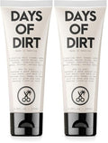 California Born Days of Dirt Hair Styling Cream Pack of 2 - No-Hold Texture & Shine for Dry, Fluffy Hair