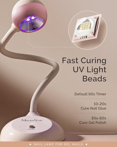 Rechargeable Nail Lamp with 360° Gooseneck - Professional Gel Curing Light