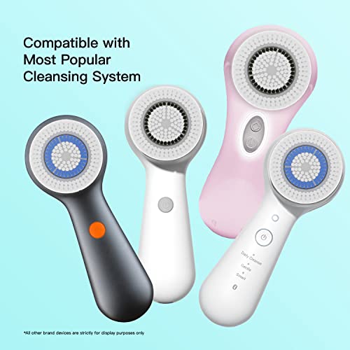 Brushmo Facial Cleansing Brush Heads Replacement Pack for Clarisonic - Deep Pore & Sensitive Variants