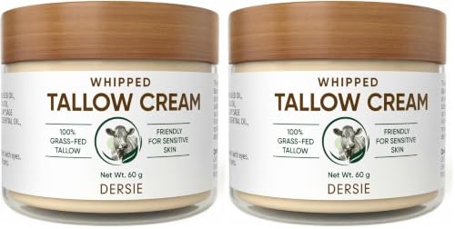 Soft Blossom Whipped Tallow Cream for Deep Hydration & Skin Barrier Repair - 2.1 oz, Pack of 2