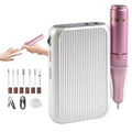 Electric Nail Drill Kit - Rechargeable 38,000RPM Manicure & Pedicure Tool - Purple