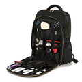 Travel Bag for Clippers and Supplies Large Case Organizer for Barbers Large Portable Backpack Bag for Hairstylists Tools (BLACK WITH USB)
