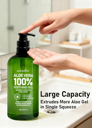 Pure Aloe Vera Gel for Face & Body - Soothing Hydration, 33.81 fl oz