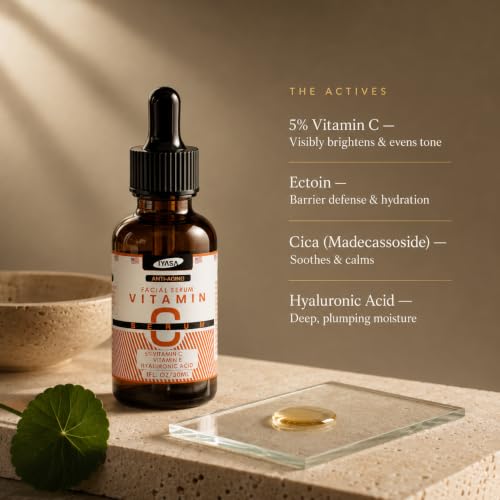 Vitamin C Face Serum for Dark Spots & Hyperpigmentation - Brightening & Hydrating, 30ml