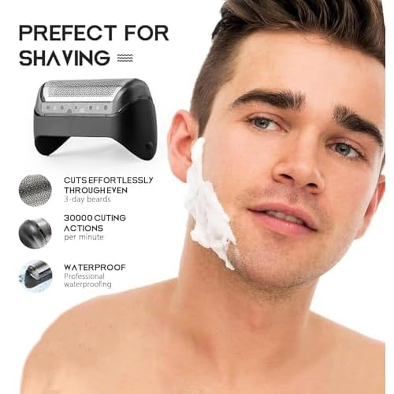 10B Series 1 Replacement Foil & Cutter Compatible with Braun Series 1 Replacement Head for Braun Series 1000/2000 Electric Razors for Shaver 180 190 1735 1775 5728 5729 170S