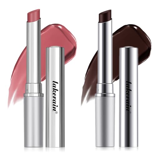 2Pcs Black & Pink Honey Lipstick Tinted Lip Balm ? Moisturizing Sheer Lip with Natural Shine, Hydrating & Lightweight Lip Tint, Long-Lasting Dark Cherry Tinted Balm Lip Stain (Black & Pink, 2)