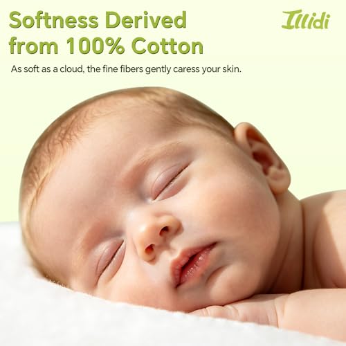 Ultrasoft Cotton Pads for Sensitive Skin - 360 Count Jumbo 4.7x5.9 Inch