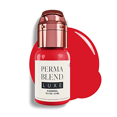 Vegan Lip Tattoo Ink - Vibrant True Red Microblading Pigment for Lip Blush & Permanent Makeup - 0.5 oz