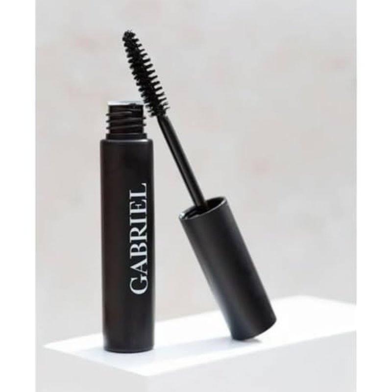 Gabriel Cosmetics Mascara (Black), Natural, Paraben Free, Vegan, Gluten free, Cruelty free, No GMO, Voluminous full lashes, Non flaky, Water resistant, 0.25 Fl Oz.