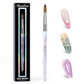 100% Kolinsky Acrylic Nail Brush - Transparent Size 8 - MelodySusie