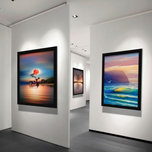 SESEAT Black 24x36 Wall-Mount Poster Frame 4 Pack - Horizontal & Vertical