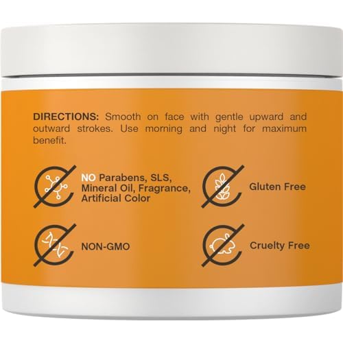 Coera Vitamin C Cream | 4oz | For Face, Dark Spots, Body, and Skin | Brightening, Hydrating, & Firming Moisturizer | Free of Parabens, SLS & Fragrances | Cruelty Free | Packaging May Vary