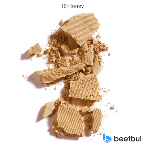 Beetbul Makeup & Exfoliation Kit - Biss? Compact Powder + 1 Medium Velvet Puff + 2 Finger Puffs + 1 Facial Exfoliating Sponge (10 Honey, One Size)