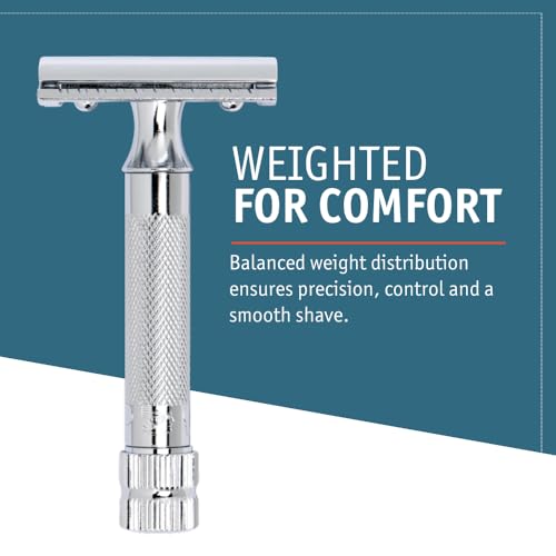 MERKUR Chrome Safety Razor Set 11-Piece Heavy Duty Shaving Kit