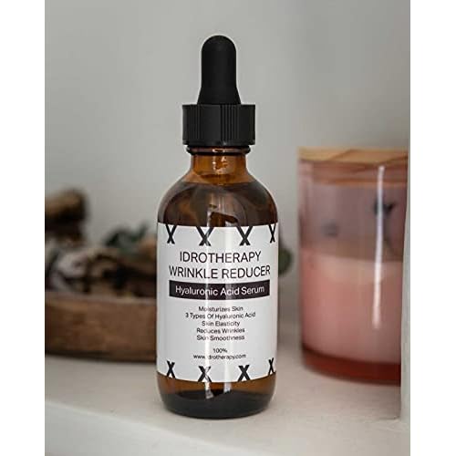 Face Serum Moisturizer for Women, Hyaluronic Serum with 3 Types of Hyaluronic Acid, Argan Oil & Vitamin E, Hydrating Serum for Face (2fl.oz/60ml)