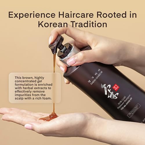 Daeng Gi Meo Ri Ki Gold Premium Herbal Shampoo 16.9 Fl Oz - Nourishing Korean Hair Care