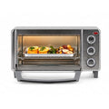 Toaster Oven 4-Slice Countertop Toaster Oven with 4 Functions – Removable Crumb Tray