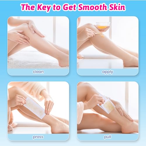 Salon Quality Non-woven Wax Strips for Body and Facial Hair Removal Multi Size Pack (300)