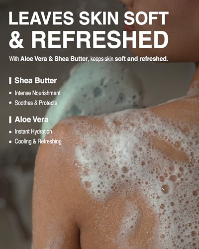 Creamy Musk Wildflower Garden Floral Musk Perfume Body Wash - Hydrating K-Beauty Cleanser for Sensitive Skin, Vegan, 8.45 fl oz