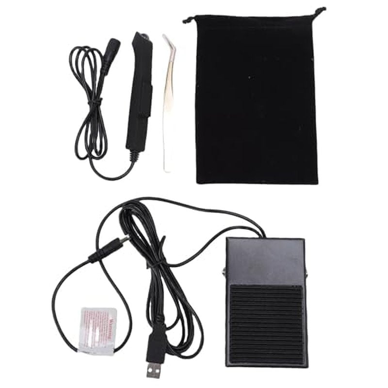 5W Lash Light Fast Curing 395-400nm, Aluminum Alloy, Foot Pedal, Eyelash Extension Nail Art UVs LED Craft Lamp with Control Switch, Multifunctional Tool