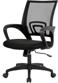 Ergonomic Mesh Office Chair with Lumbar Support, Adjustable Height, Swivel - Black