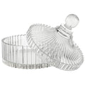Shelley Kyle Large Lidded Crystal Puff Dish (Puff not Included)
