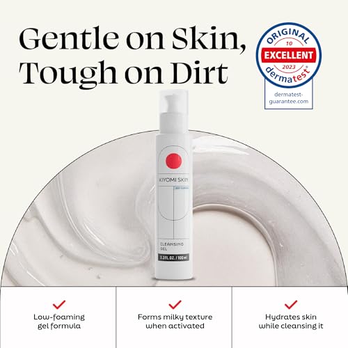 Gentle Facial Cleansing Gel with AHA & Hyaluronic Acid - 3.3 Fl Oz