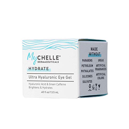 MyChelle Ultra Hyaluronic Eye Gel 0.45 Fl Oz Vegan Hydrating Eye Treatment