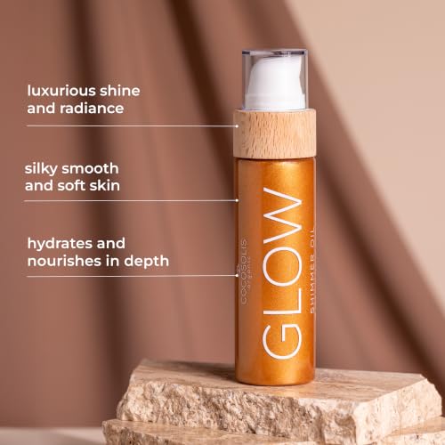 Shimmer Body Oil with Organic Ingredients - Hydrating Bronze Glow 110ml