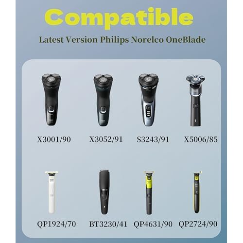 Qjin 5V Charger Cable for Philips Norelco Shaver i9000 Prestige Ultra 2400 3600 3900, USB Charging Cord for OneBlade QP1324 QP2834 QP2724 QP4530 & Body Groomer BG5490 BG7490, 2 Pack