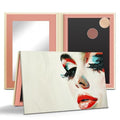 Magnetic Eyeshadow Palette, Empty Makeup Palette Organizer with Mirror Inside, Oil-Painting Decorated Art Paper Palette (Your Art)