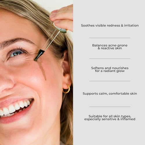 Blue Tansy Face Serum for Sensitive Skin - Anti-Aging Botanical Facial Oil 1 oz