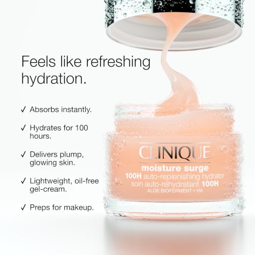Clinique Moisture Surge 100H Auto-Replenishing Hydrator - 1 Fl Oz - Oil-Free Face Moisturizer with Hyaluronic Acid & Aloe Bioferment