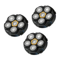 Magnetic 6-Blade Replacement Heads for Electric Shavers - 3 Packs - Waterproof & Hypoallergenic