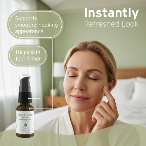 Hyalogic Instant Facelift Serum 0.47 Fl Oz with Hyaluronic Acid & Pepha-Tight - Skin Firming & Wrinkle Reduction