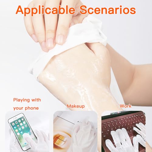 Moisturizing Hand Mask Gloves with Shea Butter & Avocado - Deep Hydration for Dry Skin