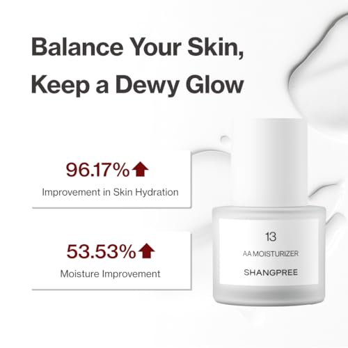 Shangpree AA Moisturizer, Lightweight Hydration for a Dewy Glow, Balances Oil-Water Levels, Soothes and Calms Skin, Triple Hyaluronic Acid, 50ml / 1.69 fl.oz.