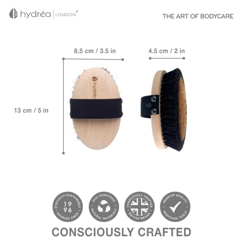 Copper Glow Dry Body Brush for Exfoliation & Lymphatic Drainage - Energising Skin Care Tool