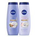 NIVEA Nourishing Shea Butter Body Wash, 20 Fl Oz Bottle Refreshing White Peach and Jasmine Scented Body Wash, 20 Fl Oz Bottle, Skin Care Set with Provitamin B5 and Vitamin E