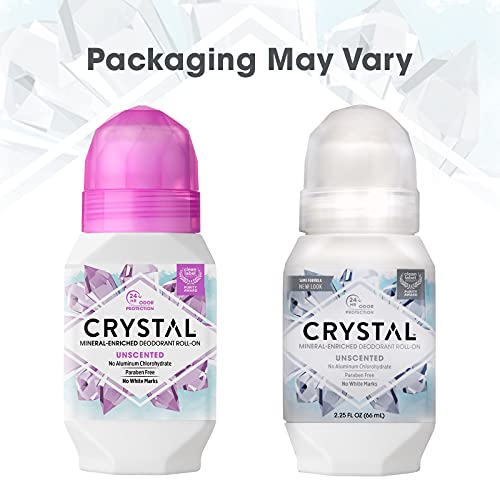 Crystal Mineral Deodorant Roll-On Lavender White Tea 2.25 oz Pack of 6