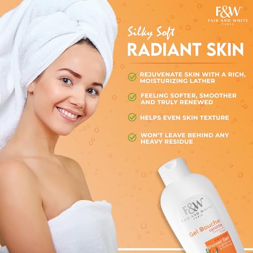 FAIR & WHITE Carrot Body Wash 1000ml - Brightening & Refreshing Skin Care