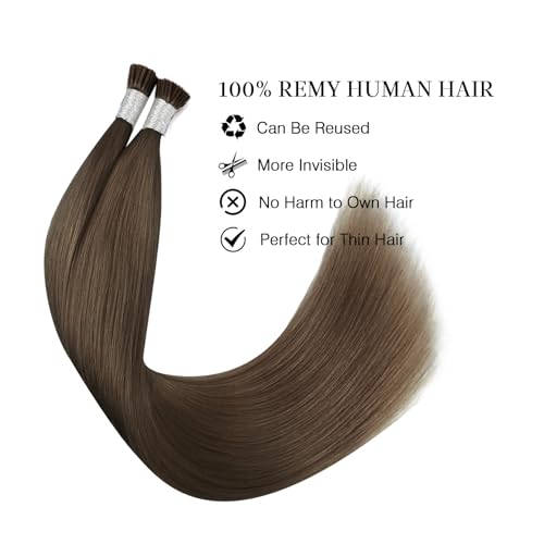 Hair Extensions I Tip 14 Inch Chocolate Brown - Remy Human Hair - ABH AmazingBeauty Hair - Variation of THIS listing