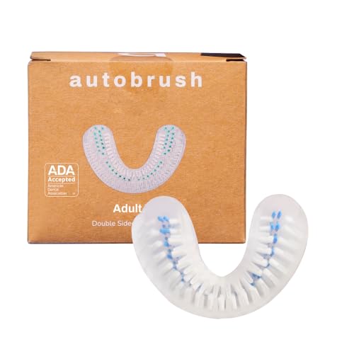 Autobrush Adult Regular Replacement Brush Heads - Men's Nylon Bristles, 1 Pack