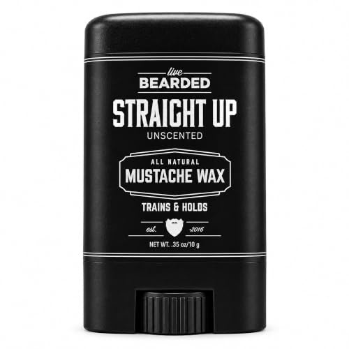 Medium Hold Mustache Wax Stick - Unscented, 0.35 oz - Live Bearded