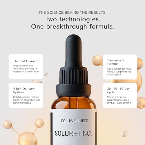 SOLURETINOL Retinol Face Serum Duo - Anti-Aging Wrinkle & Moisture Boost for Eyes & Neck (1-Pack)