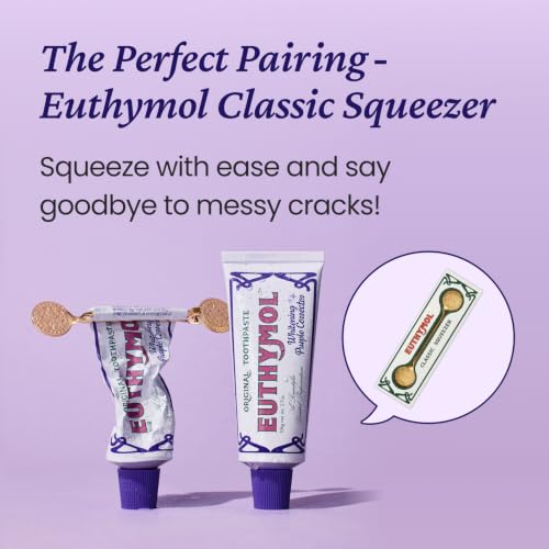 EUTHYMOL Purple Whitening Toothpaste 3.7 Fl Oz Pack of 3 - Instant Tone-Up