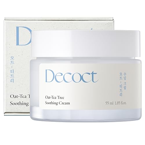 Calming Oat and Tea Tree Face Moisturizer - Sensitive Skin Vegan Cream 55ml