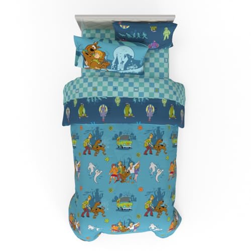 Franco Scooby Doo Scoobtober Twin Bedding Set | Reversible Comforter & Sheets