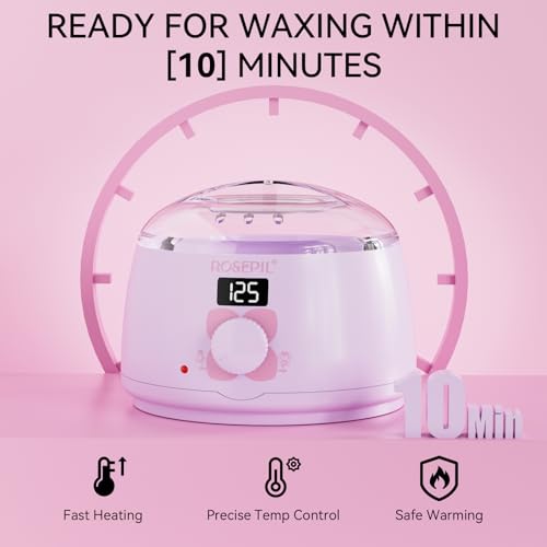 Digital Wax Warmer Waxing Kit for Women & Men - 6 Pack Wax Beads - Variation A